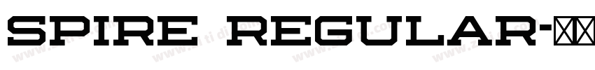 Spire Regular字体转换